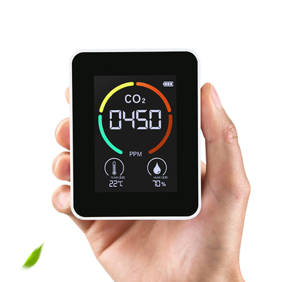 Multifunctional 5 in 1 Mini Portable Indoor Desktop Automatic Alarm Air Quality Monitor Gas Sensor Meter CO2 Carbon Dioxide Detector